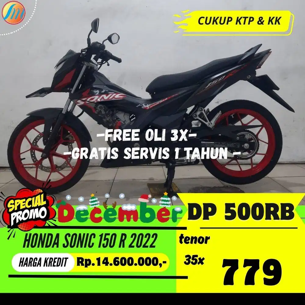 HONDA SONIC 150R 2022 KREDIT DP 500RIBU ANGSURAN RINGAN BERGARANSI