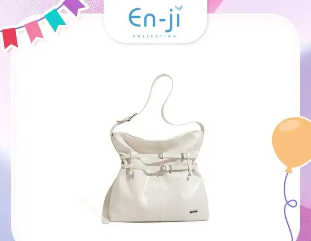 Tas enji homi shoulderbag ivory/putih