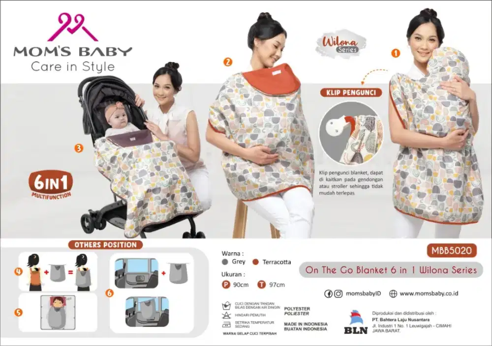Mbb 5020 selimut bayi multifungsi merk MOM'S BABY