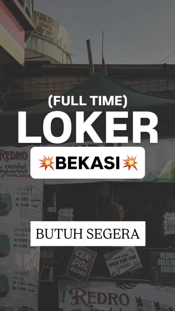 LOKER STAND MINUMAN SEGERA