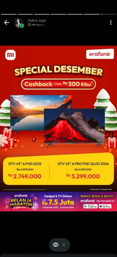 Kredit cicilan tanpa DP tv android