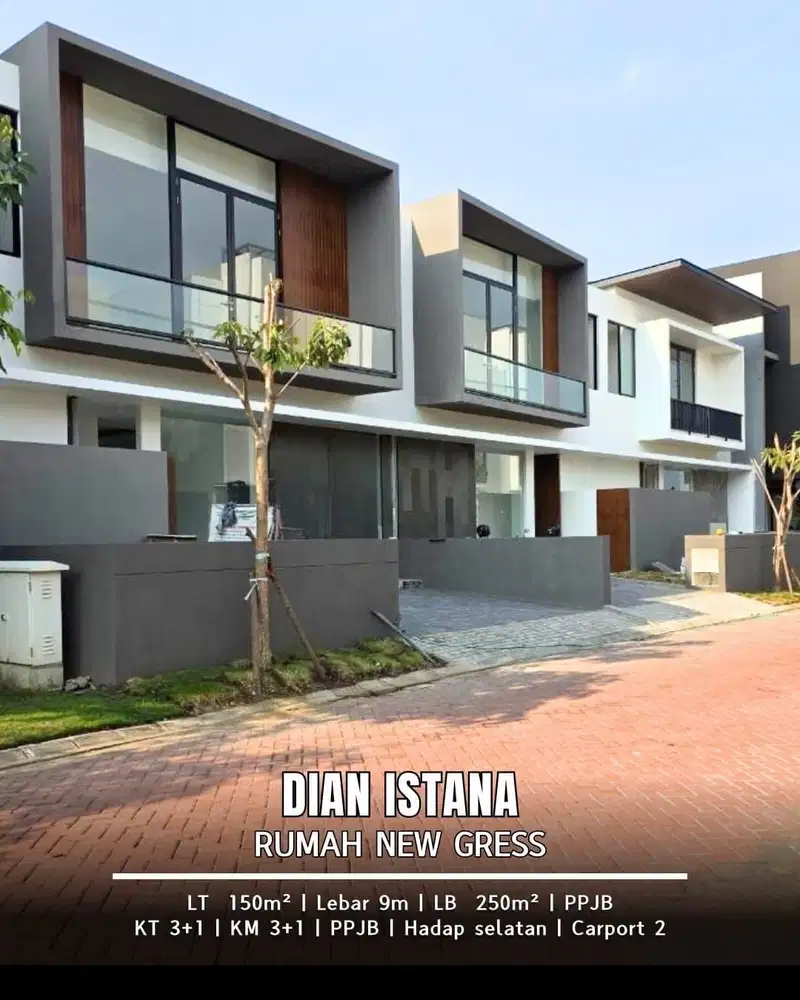 DIJUAL CIAMIK RUMAH MODERN MINIMALIS SIAP HUNI DIAN ISTANA NEXUS!