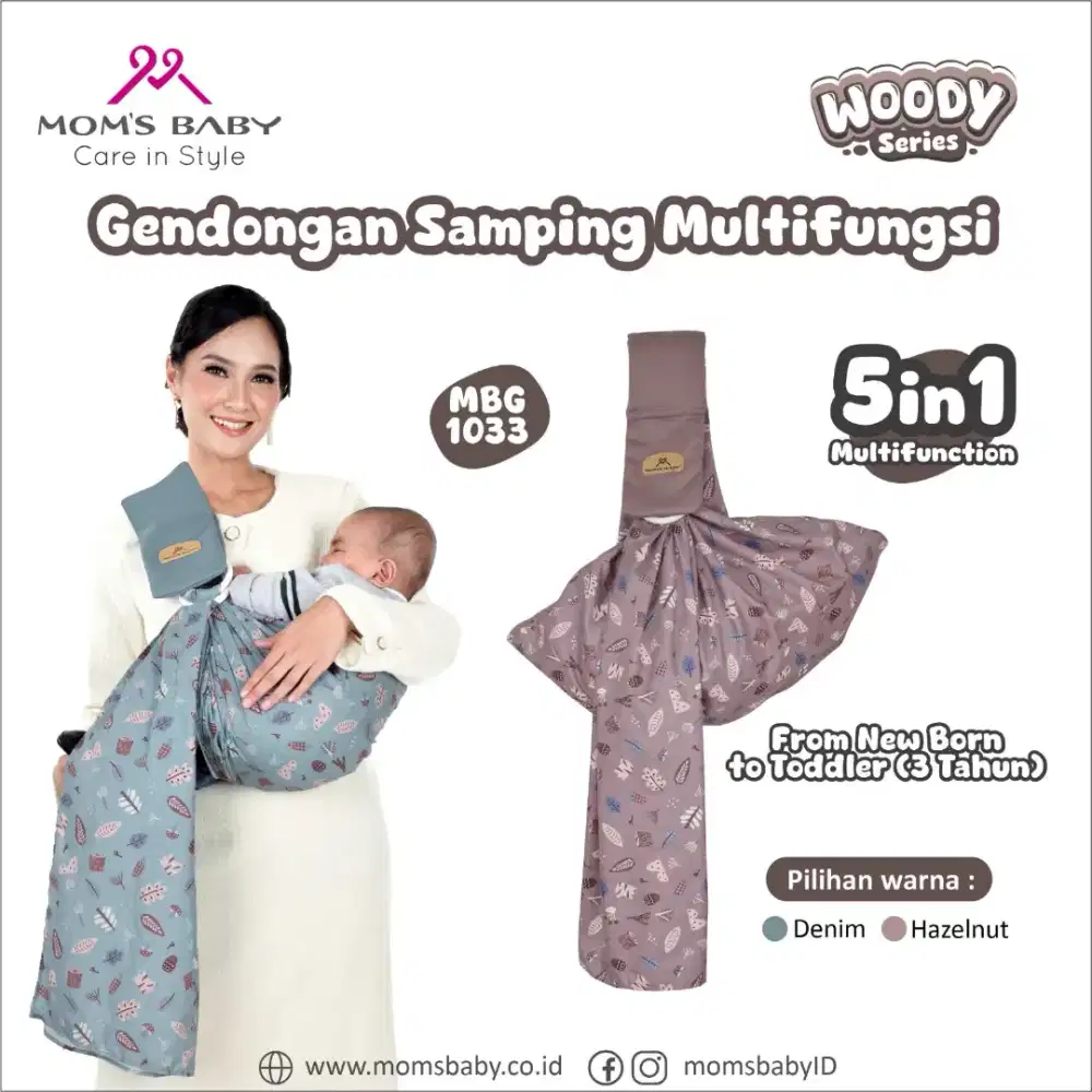 Mbg 1033 gendongan bayi multifungsi merk MOM'S BABY