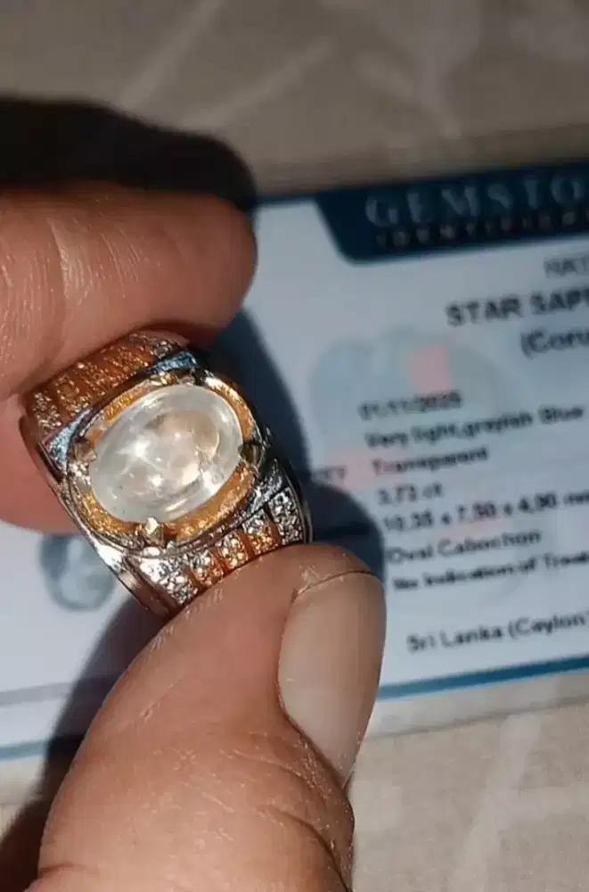 Sapphire Ceylon kristal natural