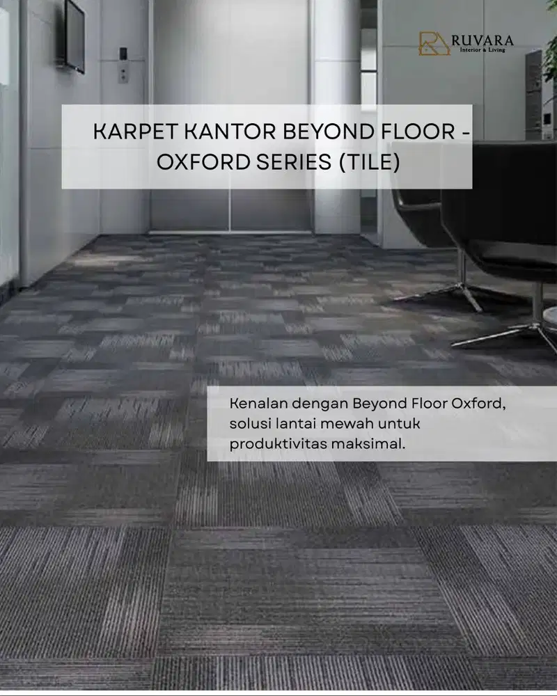 Beyond Floor Oxford - Karpet Tile Kantor Premium 50x50 Nylon 6 (Per Bo