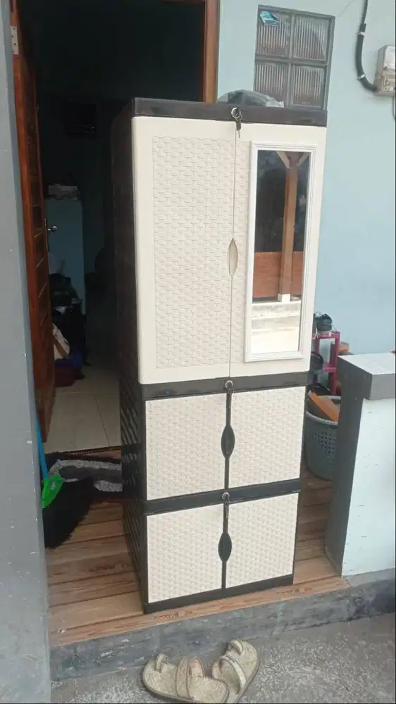 lemari plastik diva Combi susun 4