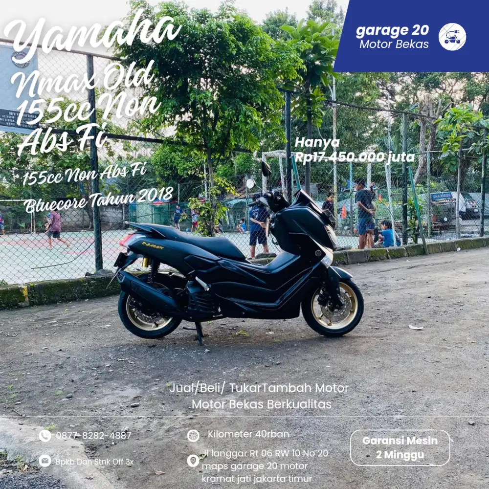 Yamaha Nmax Old 155cc non abs bluecore fi Tahun 2018