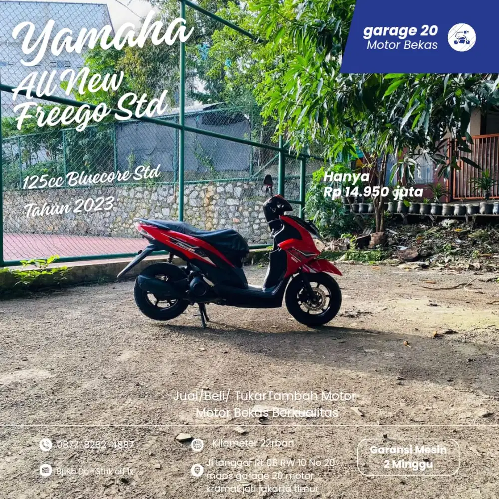 Yamaha All New Freego Std 125c Bluecore Tahun 2023