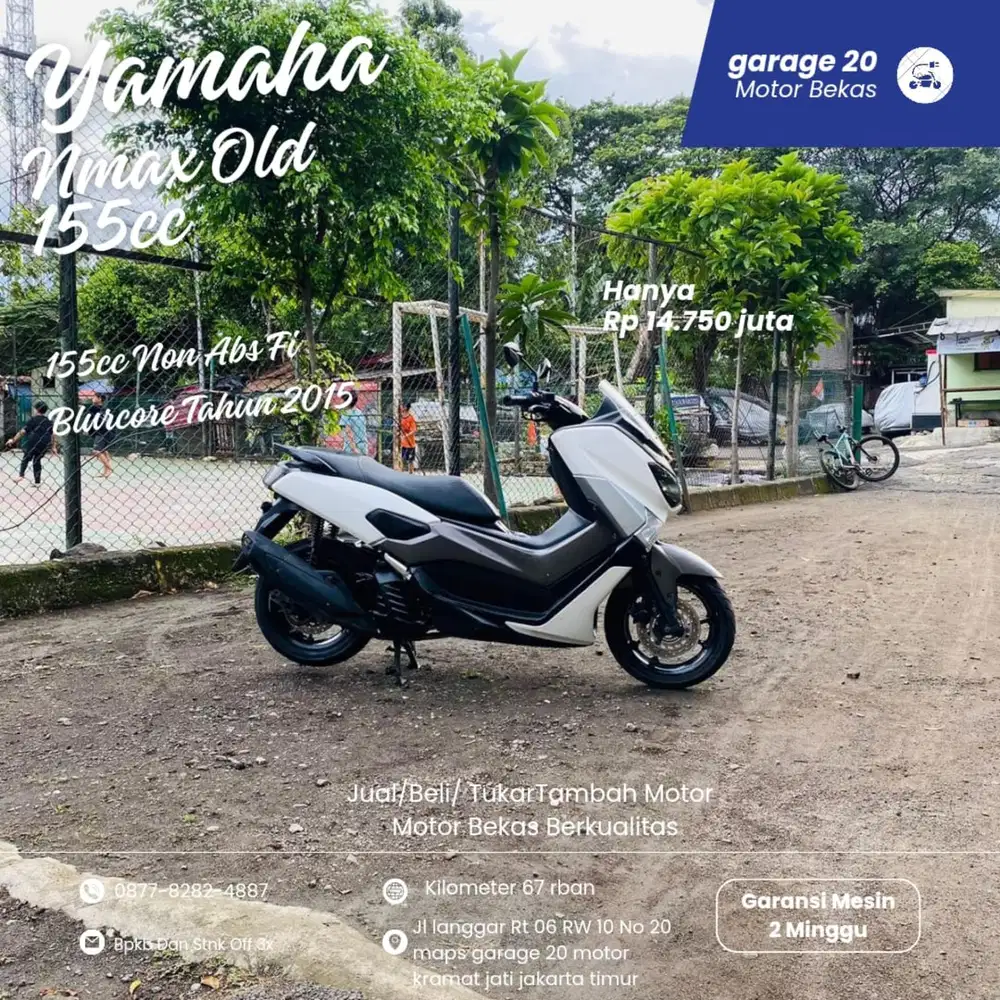 Yamaha Nmax Old 155cc non abs bluecore fi Tahun 2015