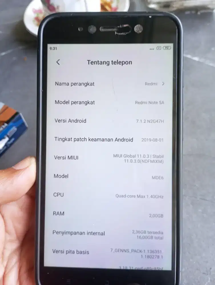 Jual redmi note 5a