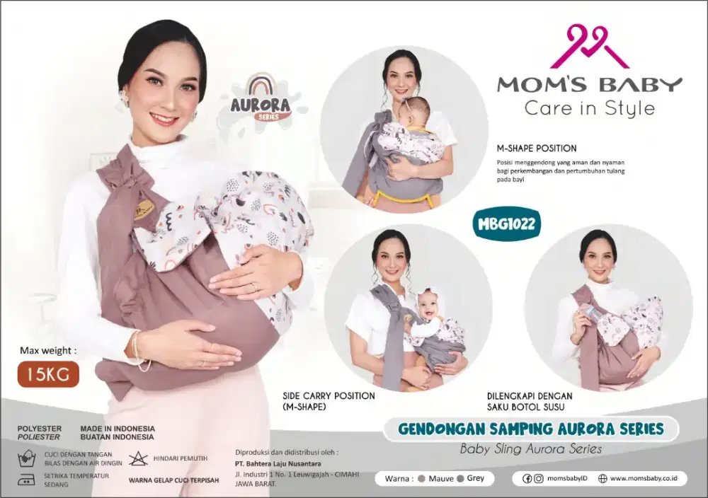 Mbg 1022 gendongan samping merk MOM'S BABY
