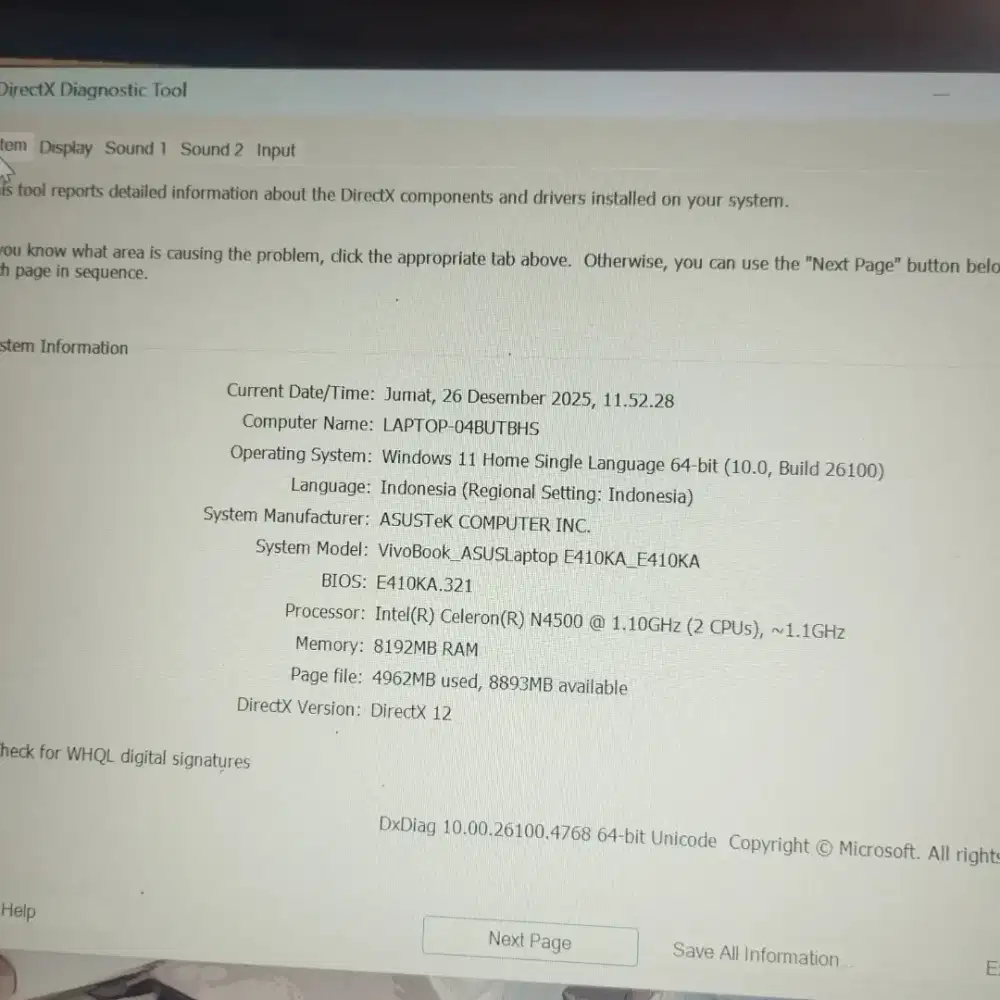 ASUS vivobook E410KA\_E410KA.