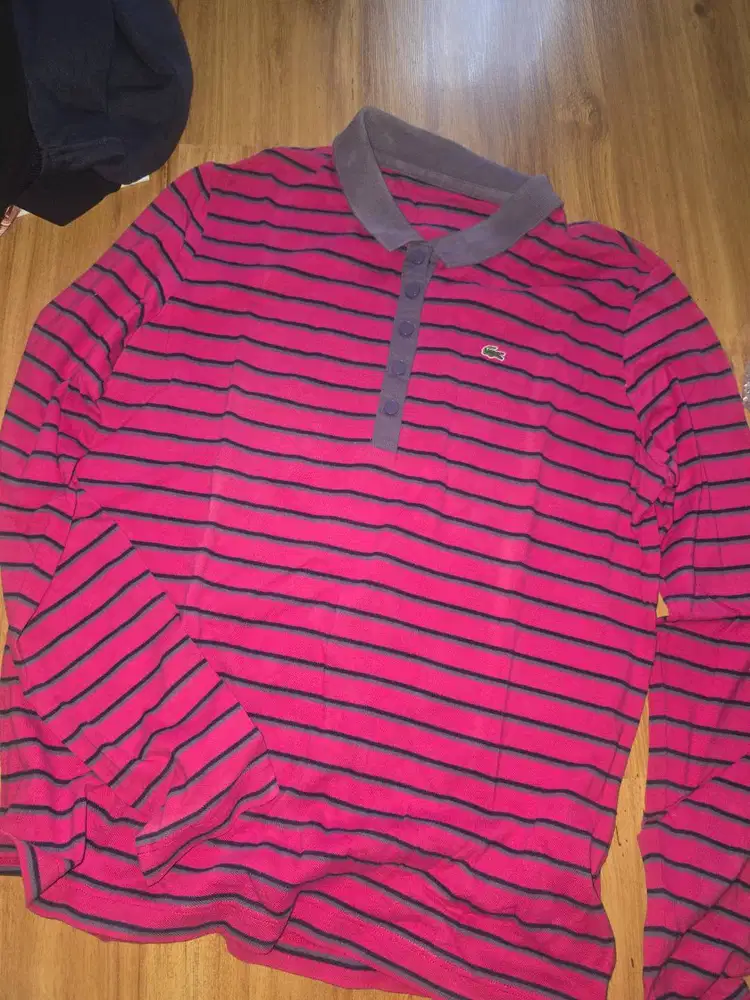 kaos lacoste tangan panjang