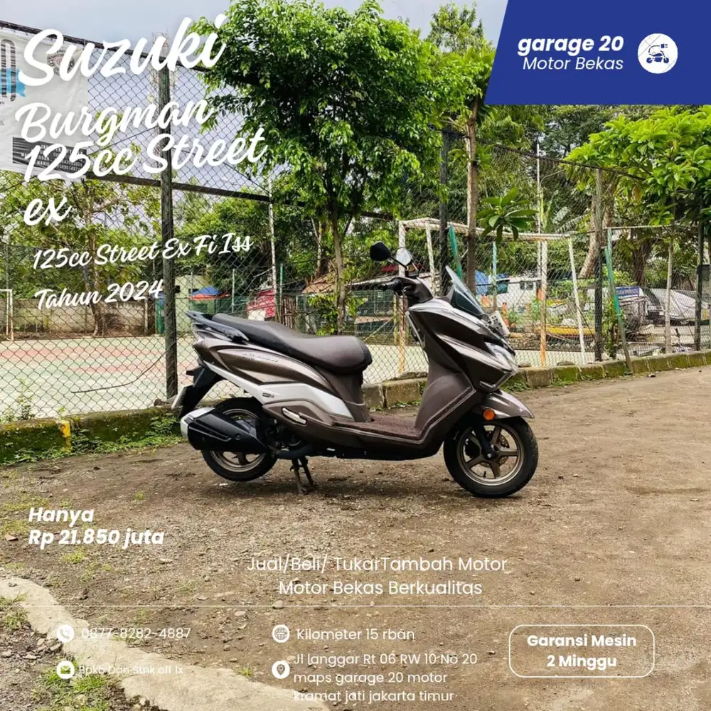 Suzuki Burgman 125cc street ex fi Tahun 2024