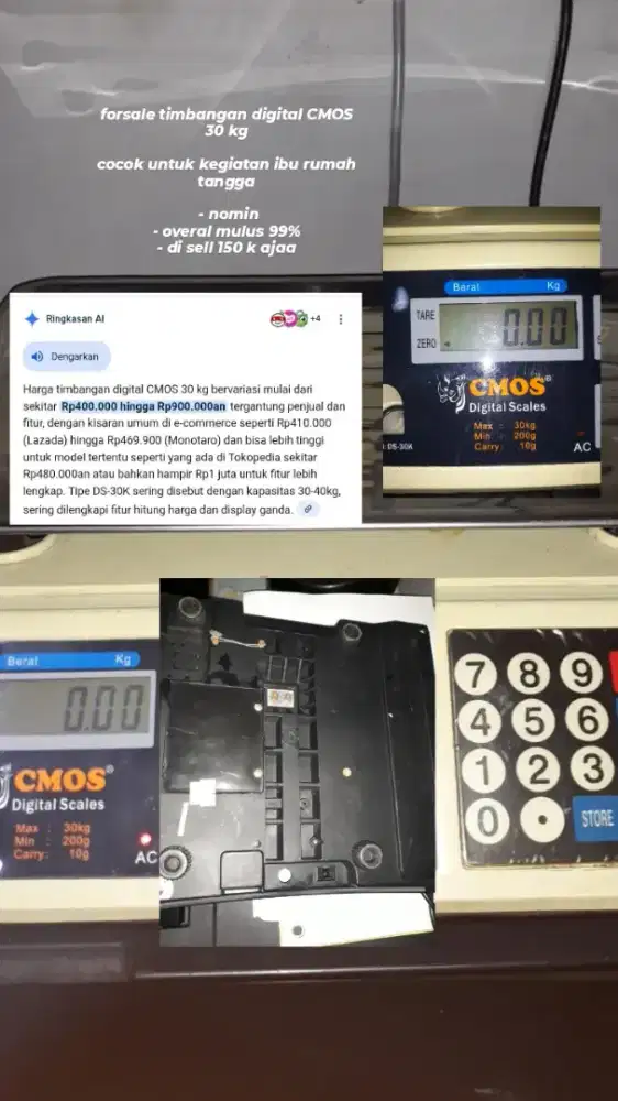 CMOS 30 KG TIMBANGAN