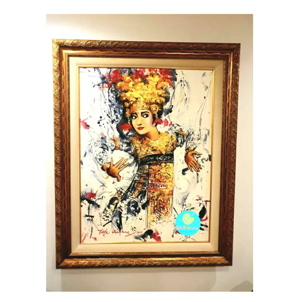 Balinese Dancer Hand Painting