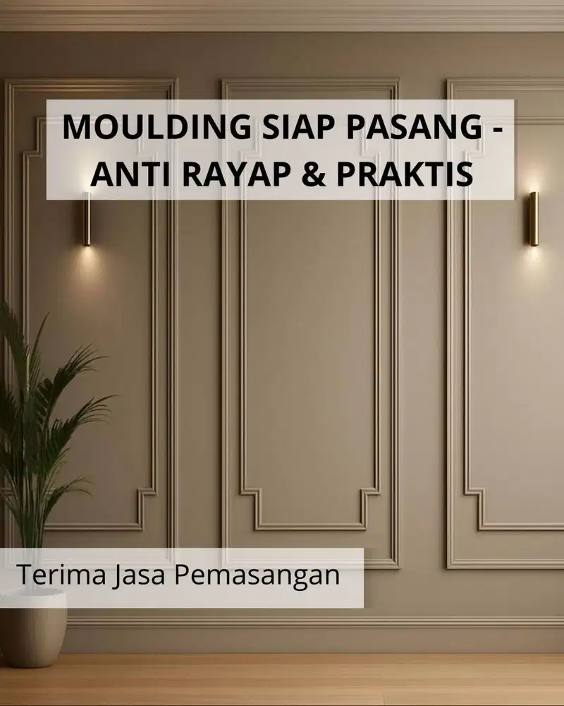 LAIV Wall Moulding Premium - List Profil Dinding Wainscoting Dekorasi