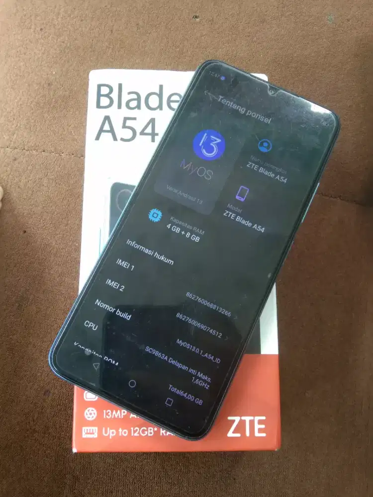 ZTE blade a54 ram 4+8/64