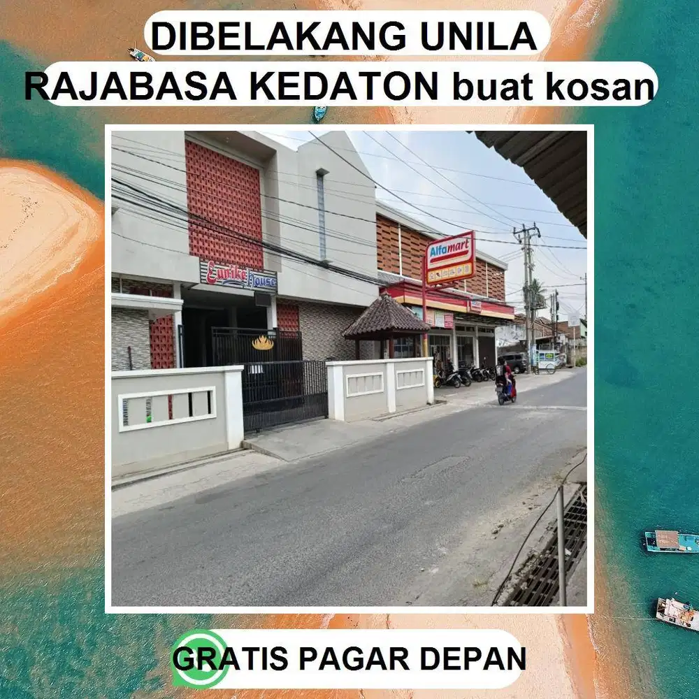 TANAH DIJUAL MURAH DITENGAH PUSAT KAMPUS DIBELAKANG KAMPUS UNILA