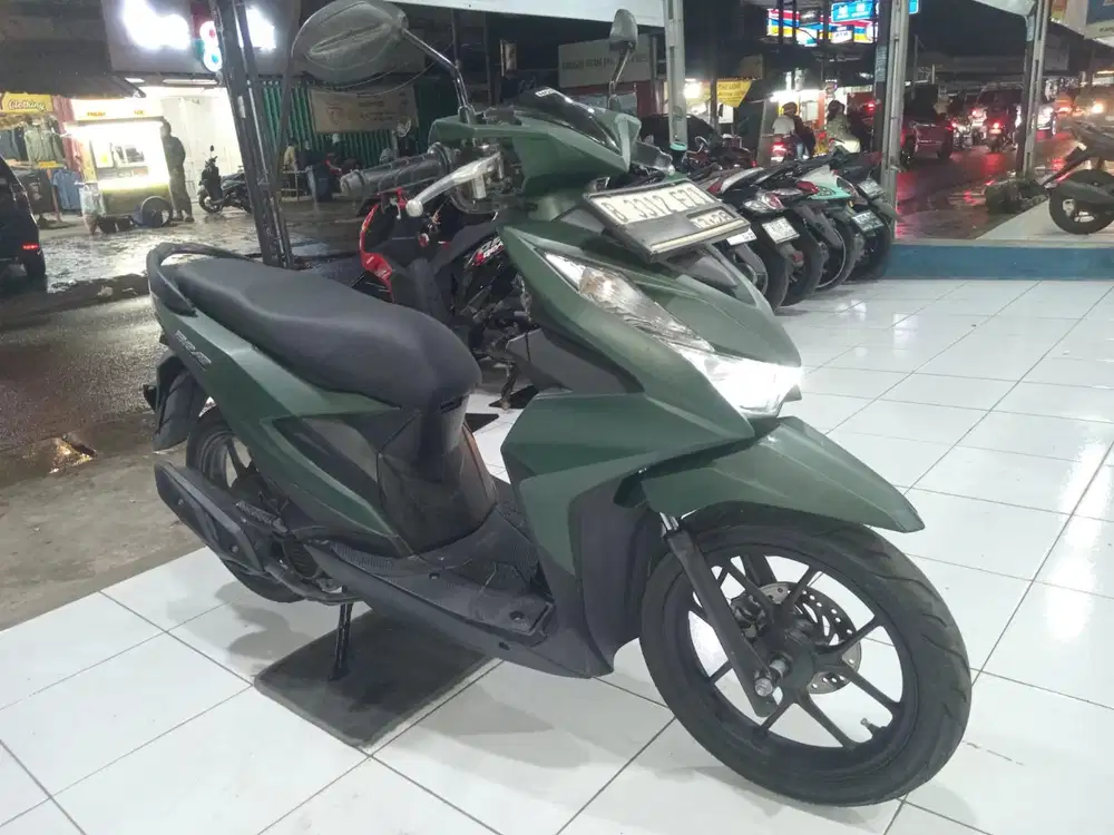 Jual honda beat delux 2023 army warna favorit cbs iss Surat lengkap