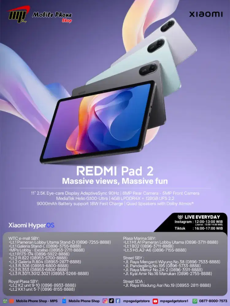 REDMI PAD 2 RAM 4/128