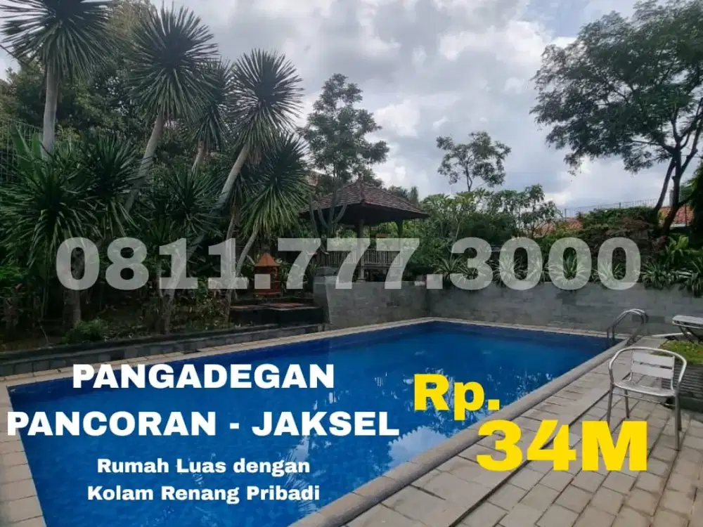 DIJUAL Rumah Full Furnish di Jakarta Selatan ada Kolam Renang