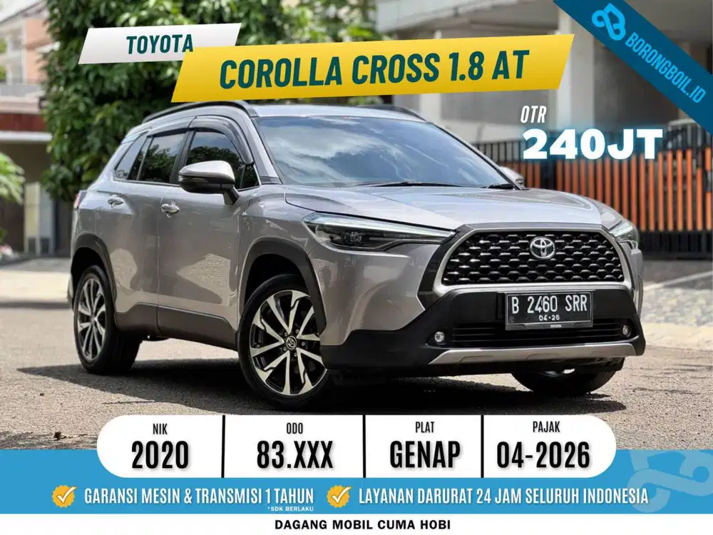 Toyota Corolla cross 1.8 at 2020 Silver 
2021 crv