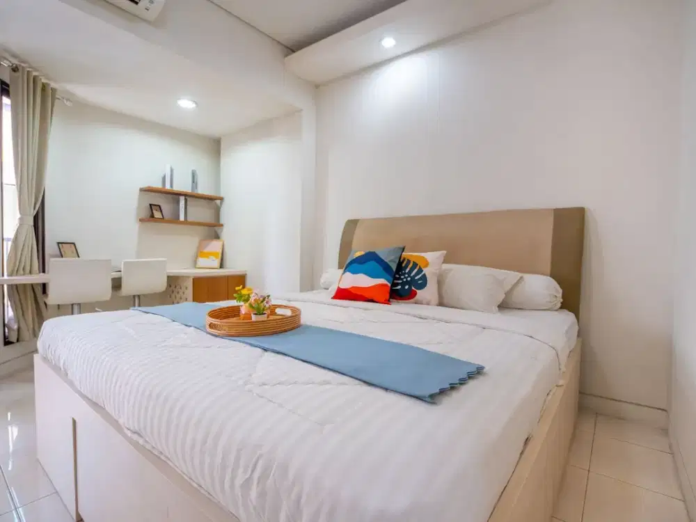 Disewakan Siap Huni, Apartemen Tamansari Sudirman, Type Studio, Lokasi Sudirman, Dekat WTC, MRT, Halte Busway Benhil, RS Siloam