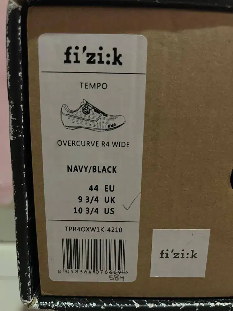 Sepatu Sepeda Cleat FIZIK Tempo Overcurve R4 Wide size 44