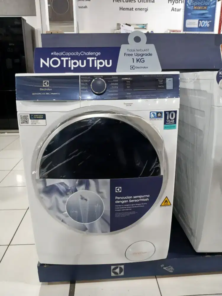 PROMO CICILAN 0% ELECTROLUX WASHING MACHINE WASH&DRY FRONT LOADING