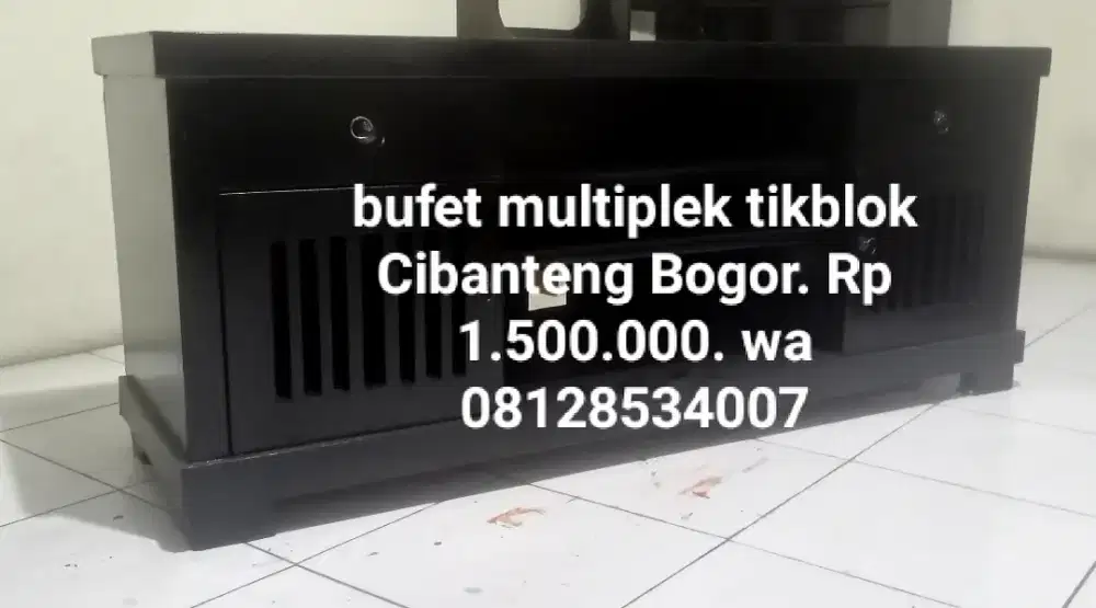 Bufet multiplek dan campur tikblok bekas dah melamin
