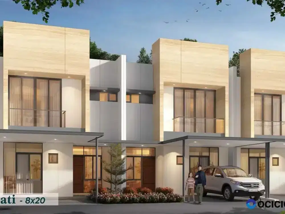 Villa Pasir Putih PIK2 - VPP Fasad Minimalis tipe Jati 8x20