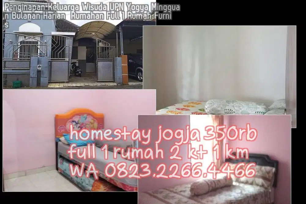 Penginapan Keluarga Wisuda UPN Yogya Mingguan Bulanan Harian  Rumahan