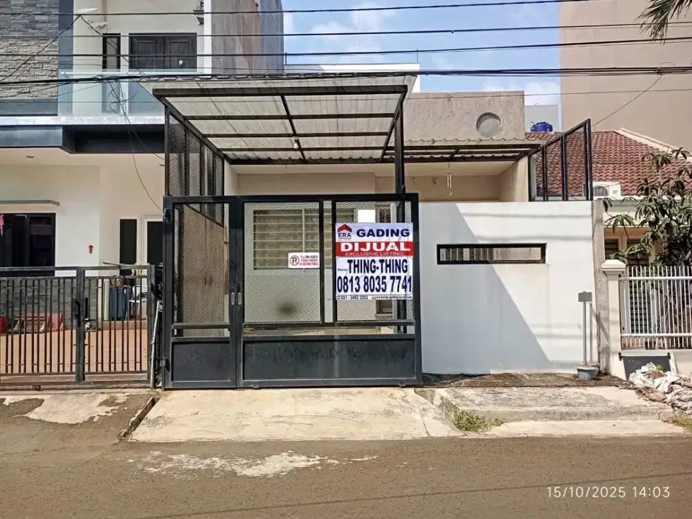 Ss.3546- Murah !! Dijual Rumah Minimalis 6x17 Jalan 3 Mobil di Janur Asri Hadap Selatan