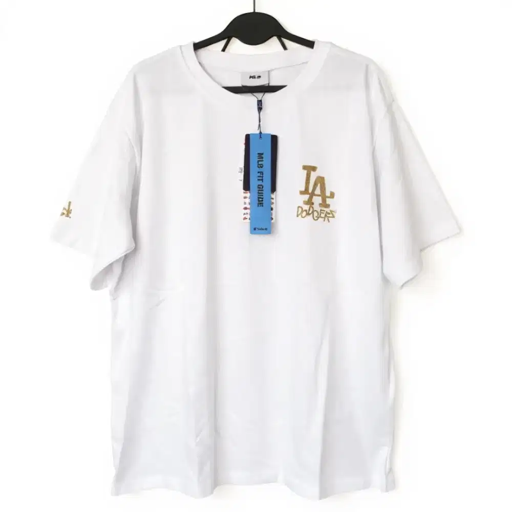 MLB LA Dodgers Basic Big Logo Tee White Unisex