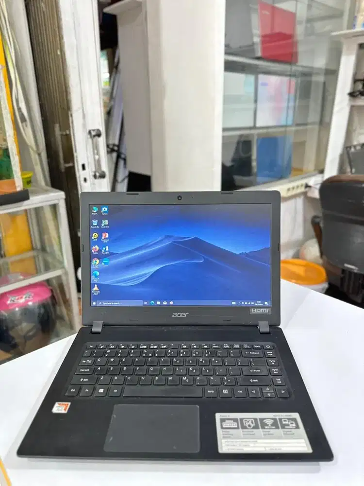 2JUTAAN AJA !! Laptop Acer Slim, AMD A4 Gen 9 Ram 8 GB Mulus Murah !!!