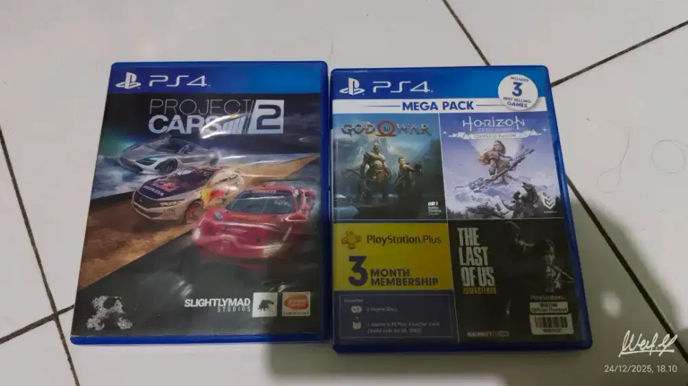 Horizon zero dawn ce, gow dan project cars