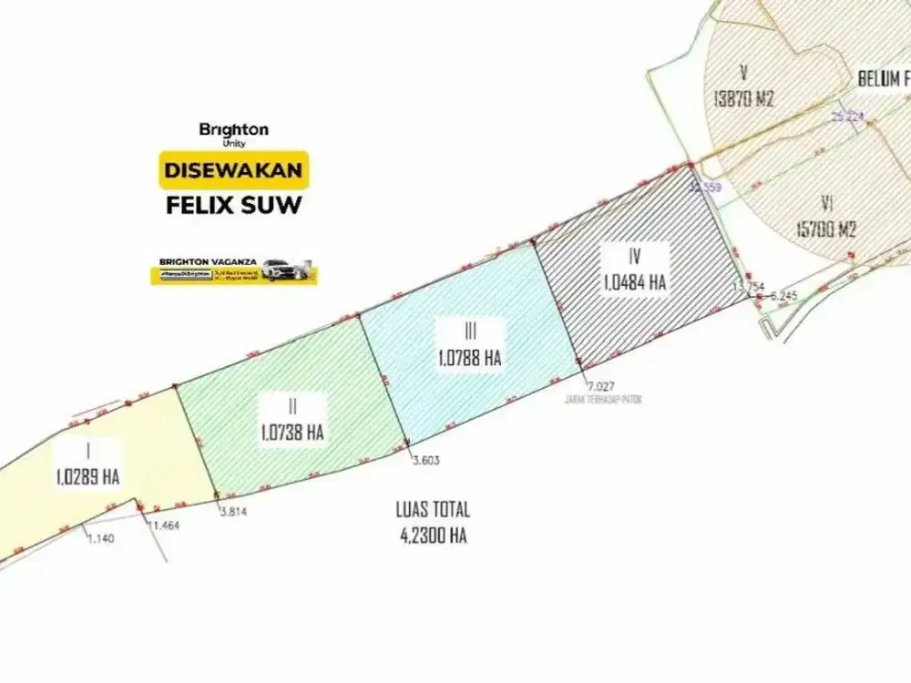 Disewakan Tanah  Tambak Osowilangun Surabaya