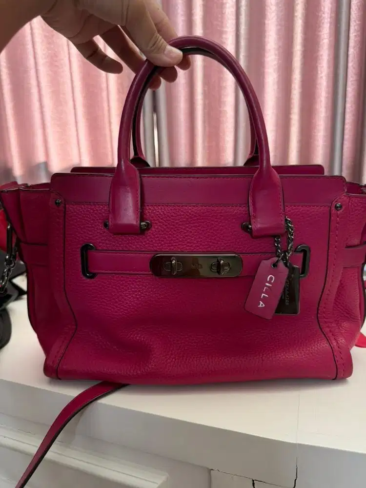 Coach pink bag original 10000%