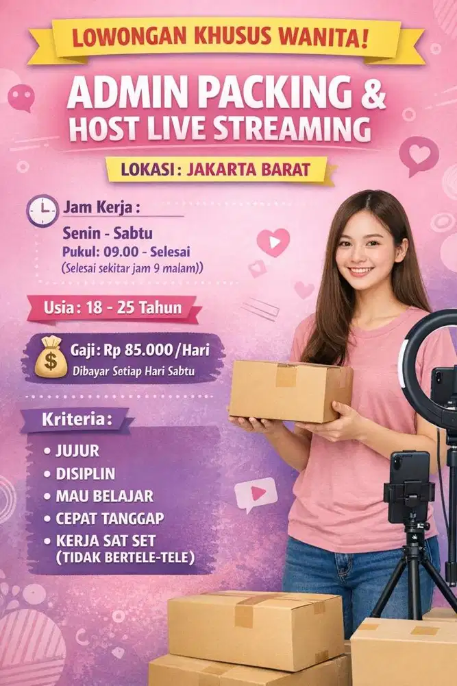 LOWONGAN KHUSUS WANITA !