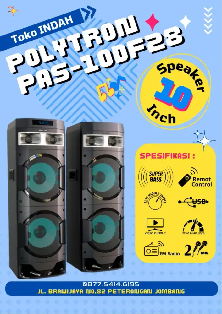 Speaker Polytron PAS-10DF28