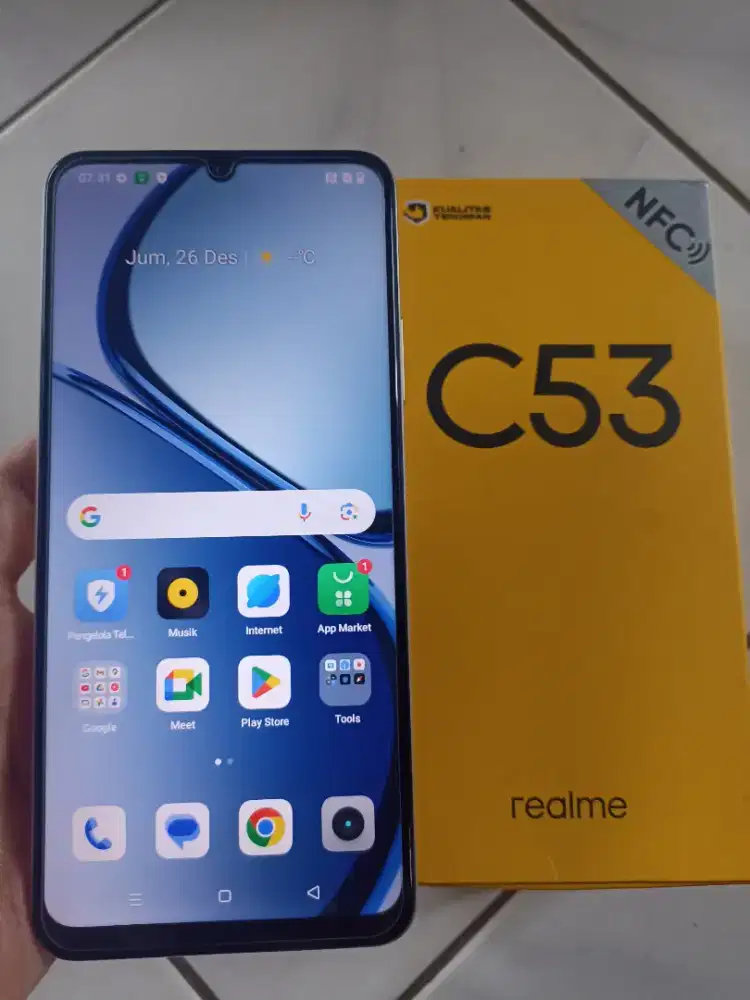 Realme c53 ram 6/128 fullset bagus