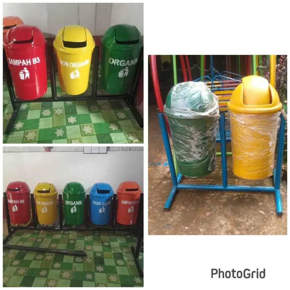 Tong sampah organik dan non organik (bs antr skitr medan)
