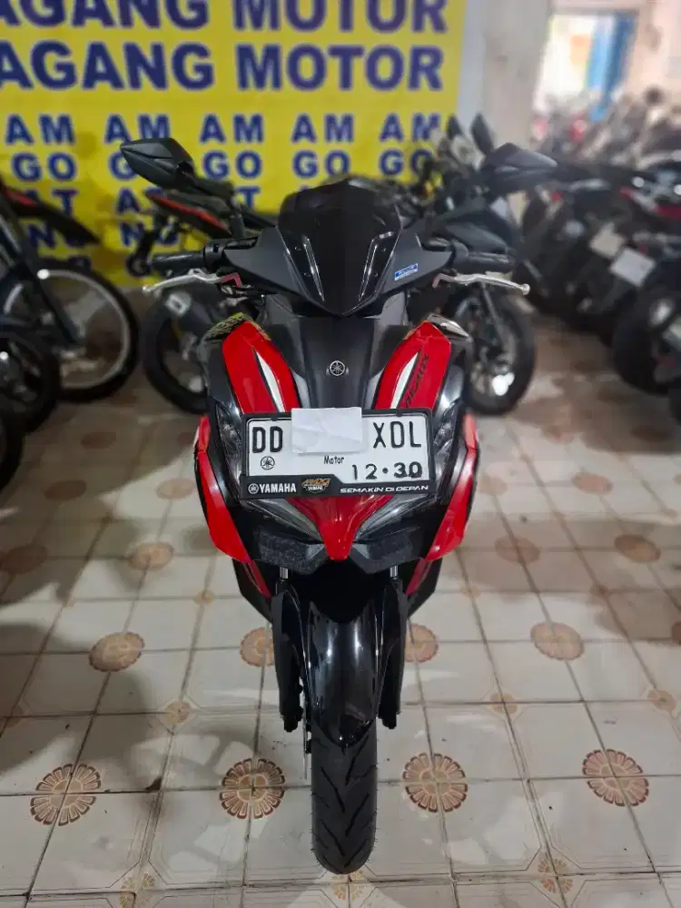 Yamaha Aerox new 155cc 2025 merah hitam