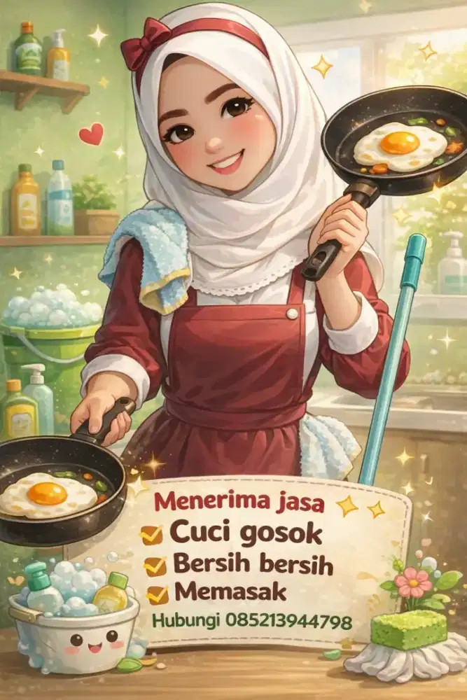 Saya sedang free ..bersedia untuk jasa cuci gosok di  rumah² atau apt.