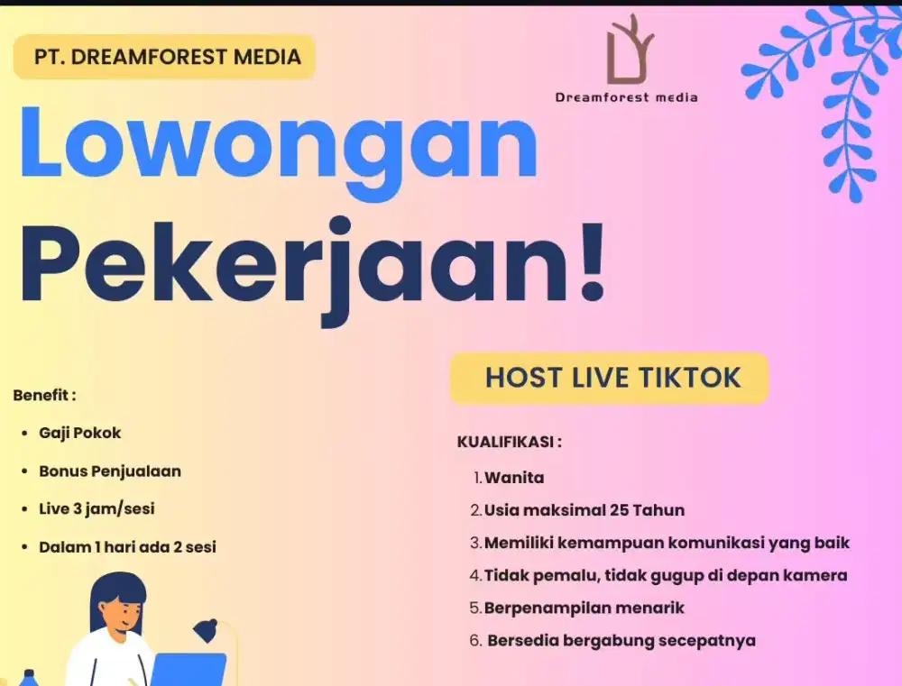 Lowongan host live streaming