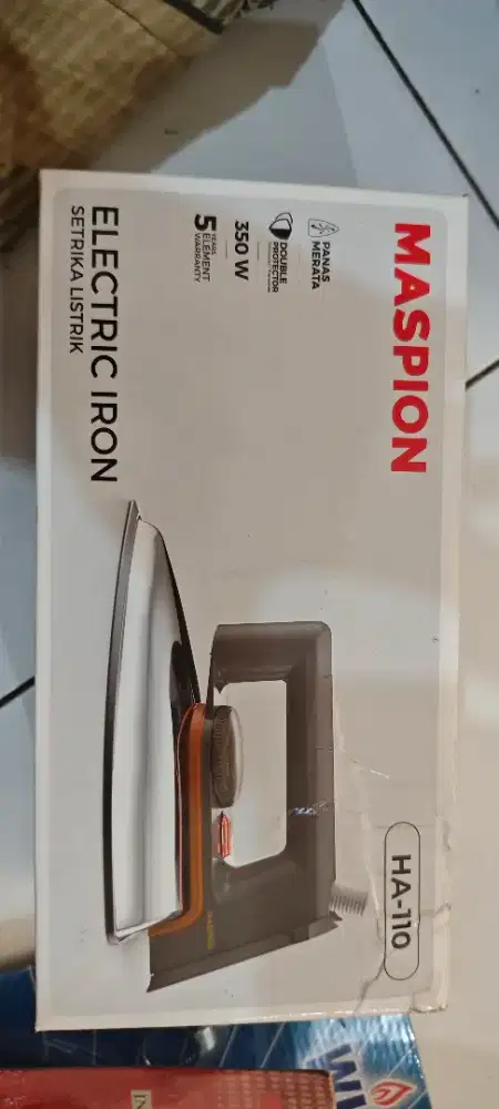 Setrika listrik Maspion type HA 110