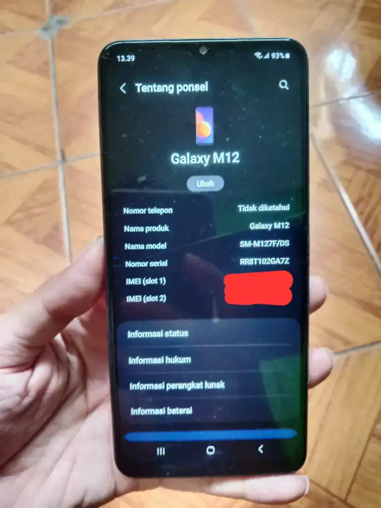 Lcd + Frame Ori Copotan Samsung M12