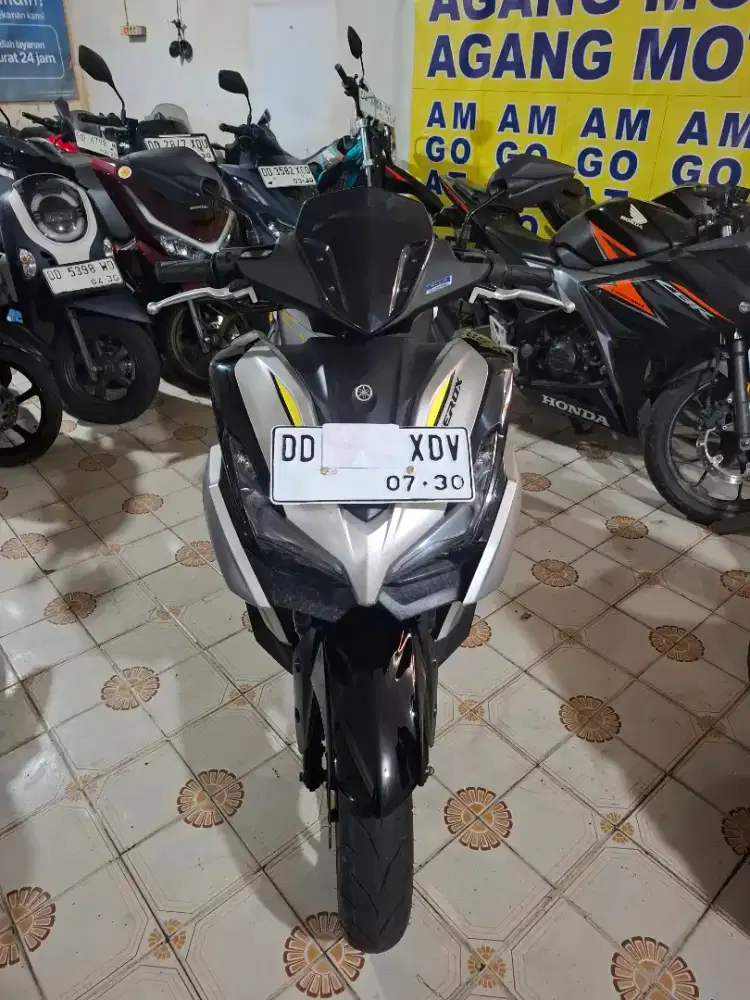 Yamaha Aerox 155cc 2025 hitam silver