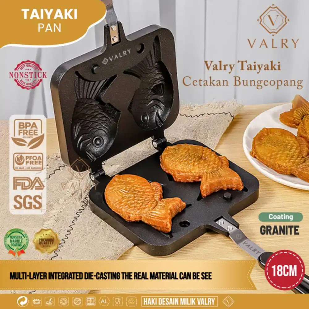 VALRY Taiyaki Bungeoppang Maker Cetakan Kue